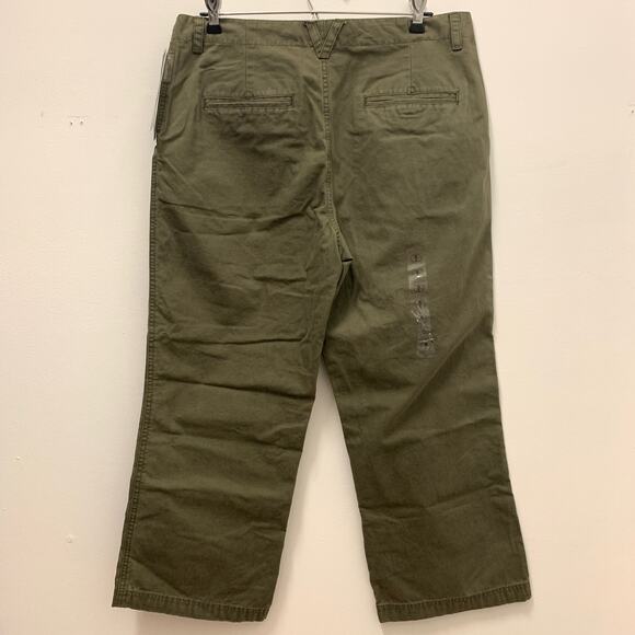 Columbia Pants Women 10 Peatmoss Green Edgewater Chino Mid Rise Straight New - Picture 2 of 9